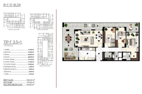 4+1 Apartment in Bursa, Turkey No. 20522 28