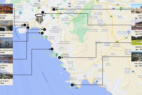 Квартира с 2 спальнями в Мосхатон, Греция №54710 5