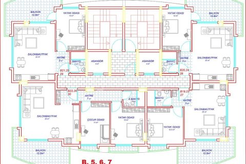 Пентхаус 2+1 в Аланья, Турция №21683 10