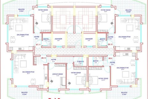 Пентхаус 2+1 в Аланья, Турция №21683 9