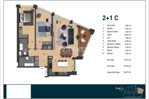 1+1 Apartment in Istanbul, Turkey No. 76751 16