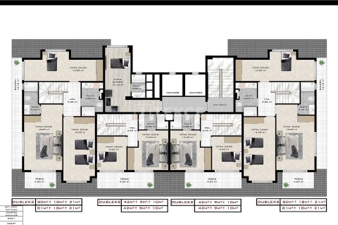 Пентхаус 4+1 в Аланья, Турция №92488 4