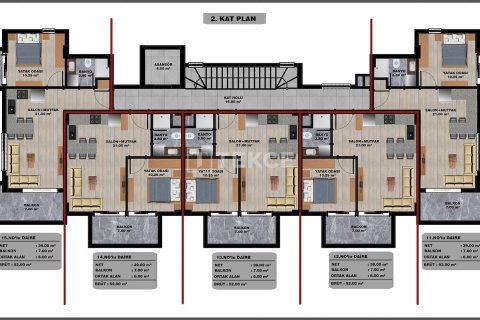 2+1 Penthouse à Alanya, Turkey No. 53654 26