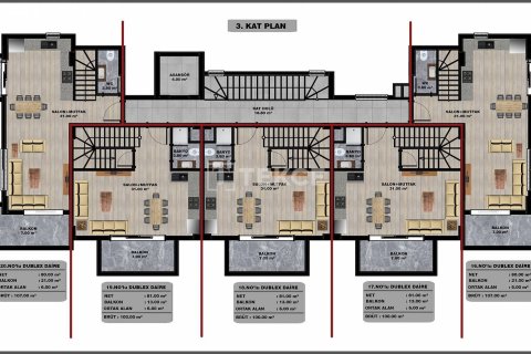 2+1 Penthouse à Alanya, Turkey No. 53654 27