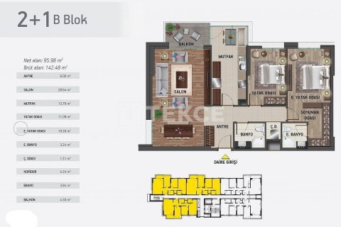 3+1 Appartement à Istanbul, Turkey No. 11266 19