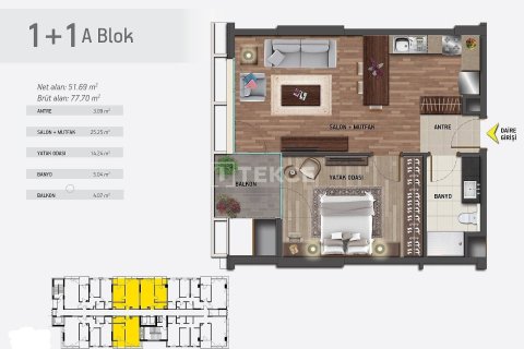 3+1 Appartement à Istanbul, Turkey No. 11266 17