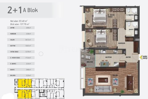 3+1 Apartment en Istanbul, Turkey No. 11266 18