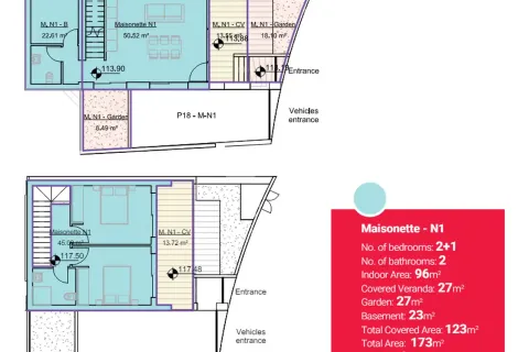 3 dormitorios Apartment en Germasogeia, Cyprus No. 32280 5