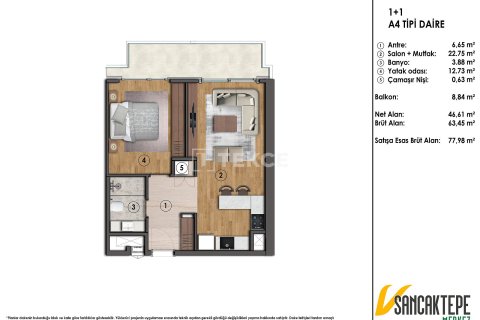 3+1 Apartment in Sancaktepe, Turkey No. 75355 12