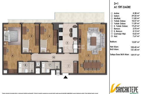 3+1 Apartment in Sancaktepe, Turkey No. 75355 14