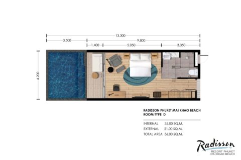 1 dormitorio Condominio  en Mai Khao, Thailand No. 2074 17