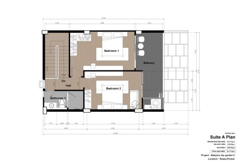 2 dormitorios Condominio  en Rawai, Thailand No. 1827 18