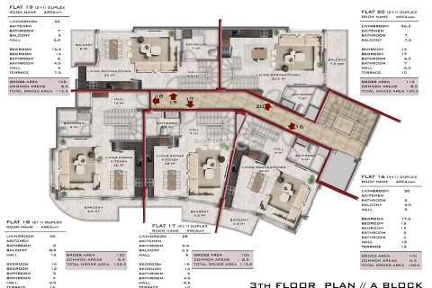 Квартира 2+1 в Аланья, Турция №92470 20