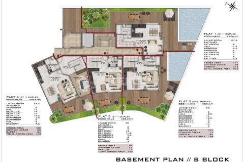 Квартира 2+1 в Аланья, Турция №92472 13