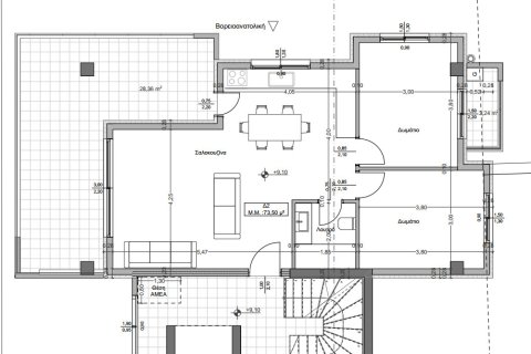 Квартира с 2 спальнями в Каламарья, Греция №54377 5