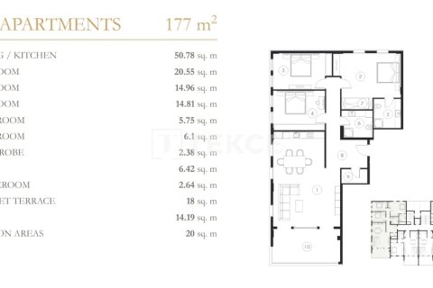 Квартира 3+1 в Аланья, Турция №12099 18