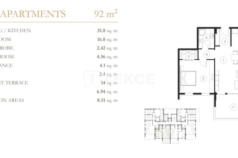 3+1 Appartement à Alanya, Turkey No. 12099 17