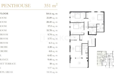 4+1 Penthouse in Alanya, Turkey No. 12101 22