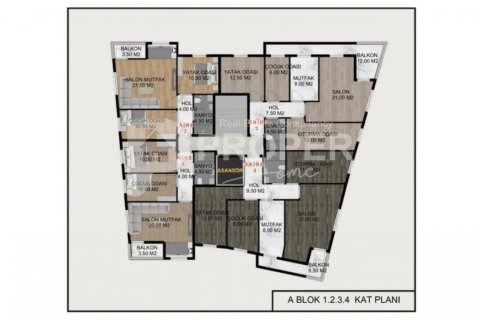 4 habitaciones Apartment en Muratpasa, Turkey No. 13085 7