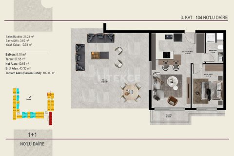 3+1 Apartment in Antalya, Turkey No. 21903 16