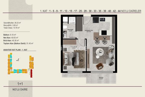 3+1 Apartment en Antalya, Turkey No. 21903 18