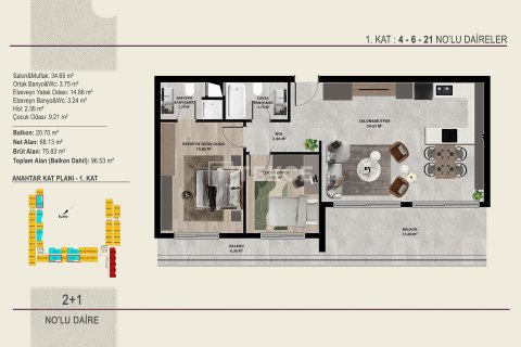 3+1 Apartment in Antalya, Turkey No. 21903 17