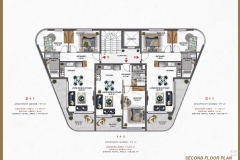 2+1 Appartement à Alanya, Turkey No. 21184 23