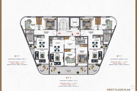 2+1 Appartement à Alanya, Turkey No. 21184 22