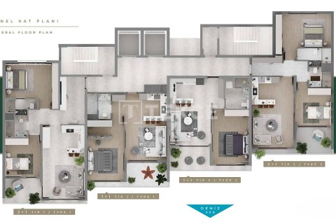 Квартира 2+1 в Эрдемли, Турция №92651 25