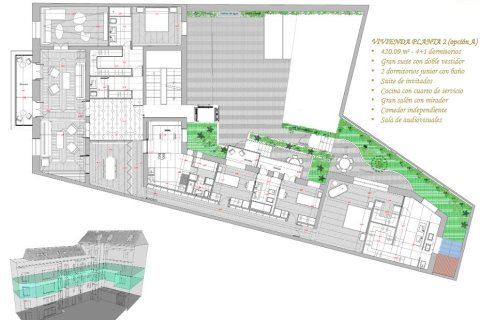 Квартира 143м² в Мадрид, Испания №26056 2