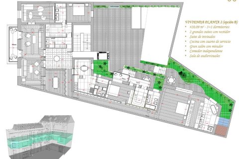 Квартира 143м² в Мадрид, Испания №26056 3