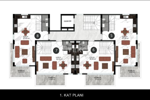 2+1 Apartment en Alanya, Turkey No. 19697 29