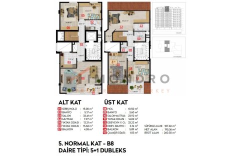 3+1 Apartment en Besiktas, Turkey No. 20611 18