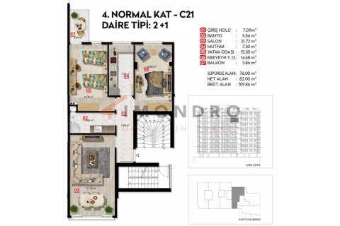 3+1 Apartment en Besiktas, Turkey No. 20611 14