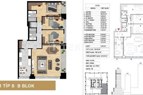 5+1 Appartement à Istanbul, Turkey No. 11274 28