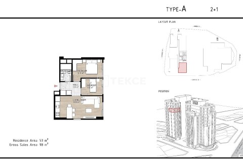 1+1 Appartement à Istanbul, Turkey No. 61908 20