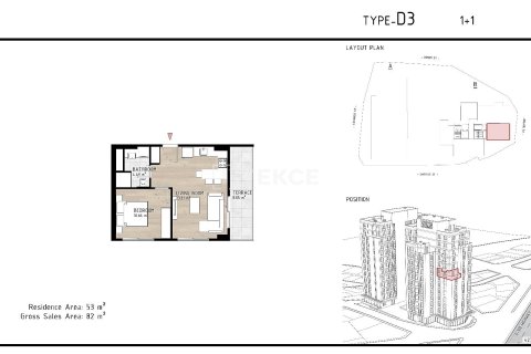 1+1 Appartement à Istanbul, Turkey No. 61908 18