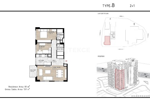 1+1 Appartement à Istanbul, Turkey No. 61908 21