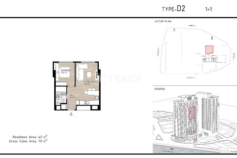 1+1 Appartement à Istanbul, Turkey No. 61908 17