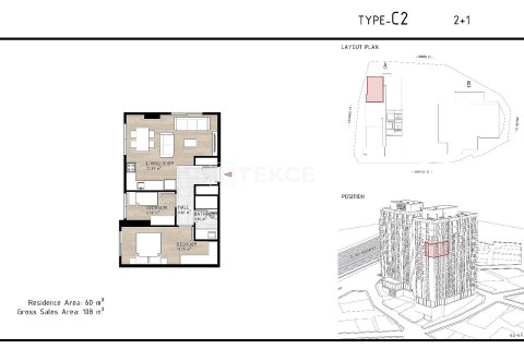 1+1 Appartement à Istanbul, Turkey No. 61908 23