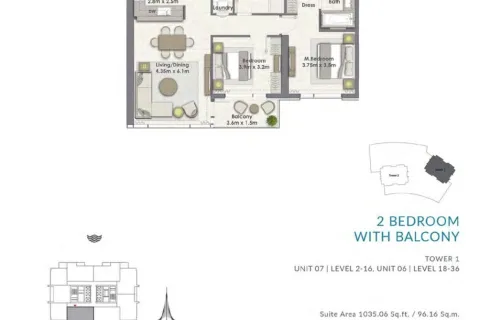 2 dormitorios Apartment en Ras Al Khor, UAE No. 6471 2