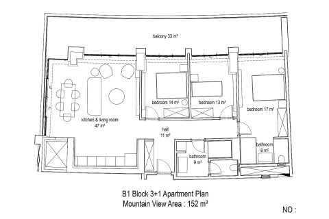 Квартира 3+1 в Аланья, Турция №22140 19