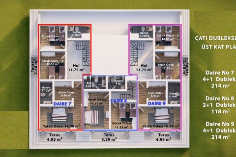 Квартира 2+1 в Аланья, Турция №10956 14