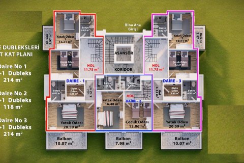 2+1 Appartement à Alanya, Turkey No. 10956 10