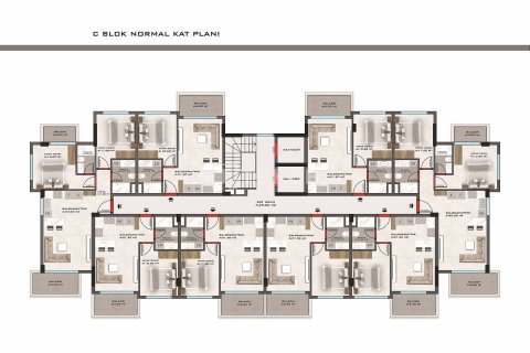 Квартира 2+1 в Аланья, Турция №10978 6