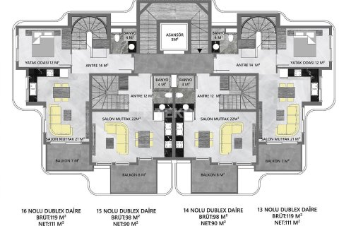 2+1 Appartement à Alanya, Turkey No. 10983 18