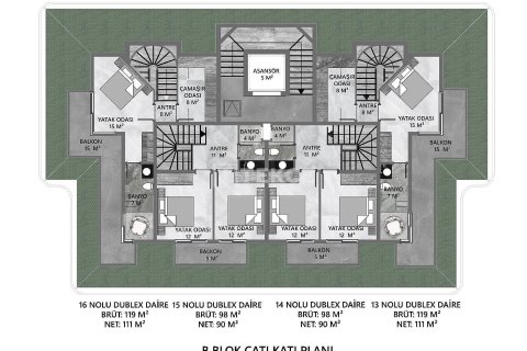 Квартира 2+1 в Аланья, Турция №10983 17