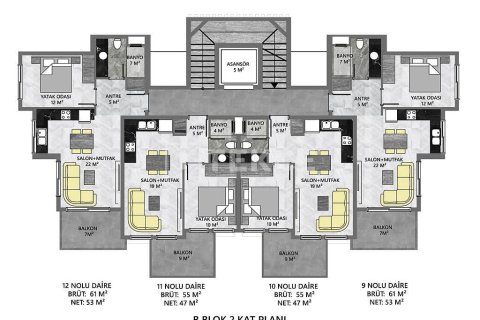 2+1 Appartement à Alanya, Turkey No. 10983 19