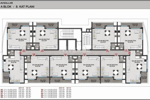 2+1 Penthouse à Alanya, Turkey No. 10963 29