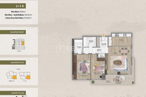 2+1 Appartement à Istanbul, Turkey No. 70534 8